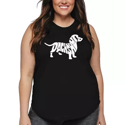 Women's Plus Word Art Tank Top - Dachshund