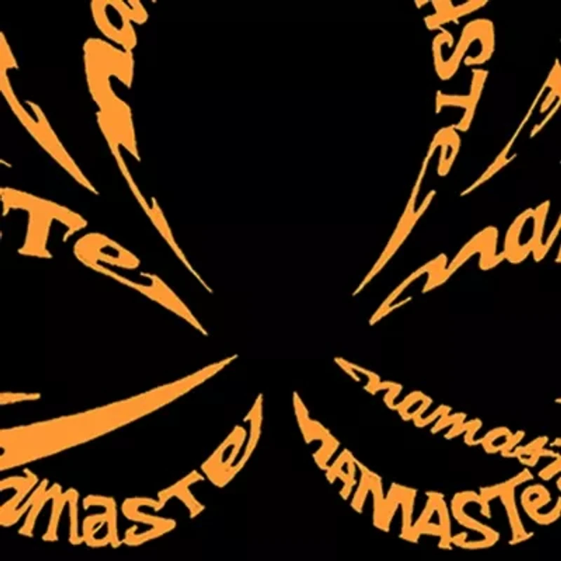Women's Plus Word Art V-Neck - Namaste