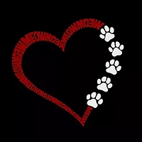 Meow Heart - Women's Plus Word Art V-Neck