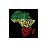 Women's Plus Word Art V-Neck - Countries Africa