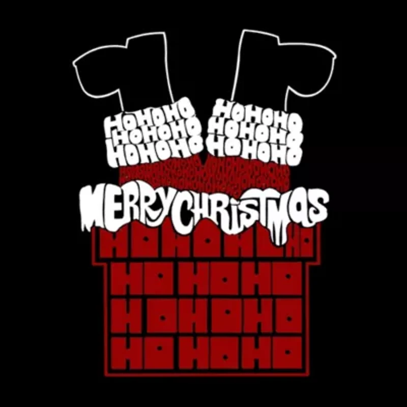 Chimney Santa - Women's Premium Blend Word Art T-Shirt