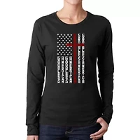 Cross Flag - Women's Word Art Long Sleeve T-Shirt