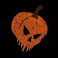 Evil Pumpkin - Women's Word Art Long Sleeve T-Shirt