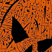 Evil Pumpkin - Women's Word Art Long Sleeve T-Shirt