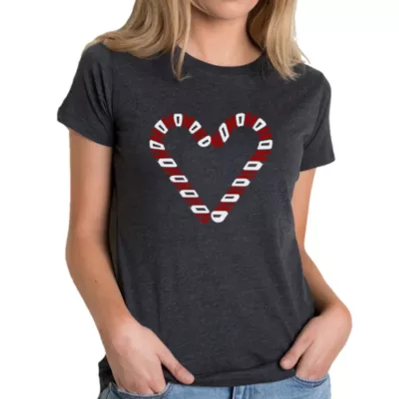 Candy Canes - Women's Premium Blend Word Art T-Shirt
