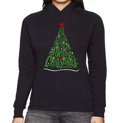 We Wish You A Merry Christmas - Women's Word Art Hooded Sweatshirt