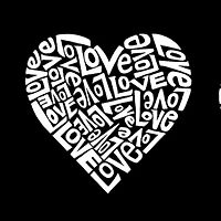 Women's Plus Word Art V-Neck - Peace Love Cats