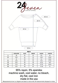 Loose Fit Dolman Maternity Top with Wide Sleeves