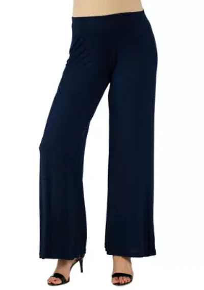 Womens Comfortable Solid Color Maternity Palazzo Pants