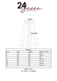 A Line Elastic Waist Knee Length Maternity Skirt