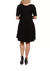 Soft Flare T Shirt Maternity Dress with Pocket Detail