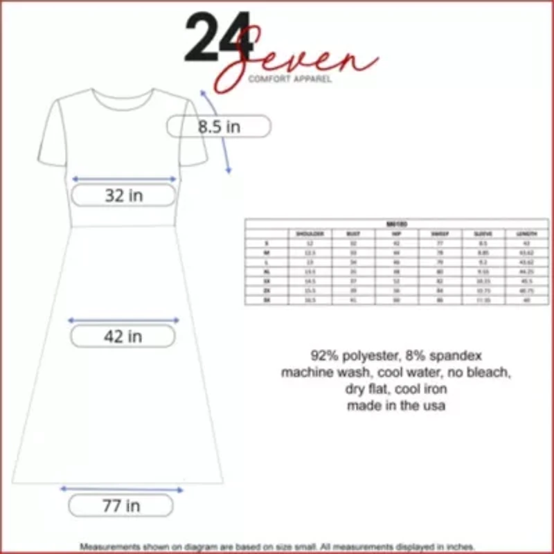 Maternity Midi Dress with Short Sleeve and Pocket Detail