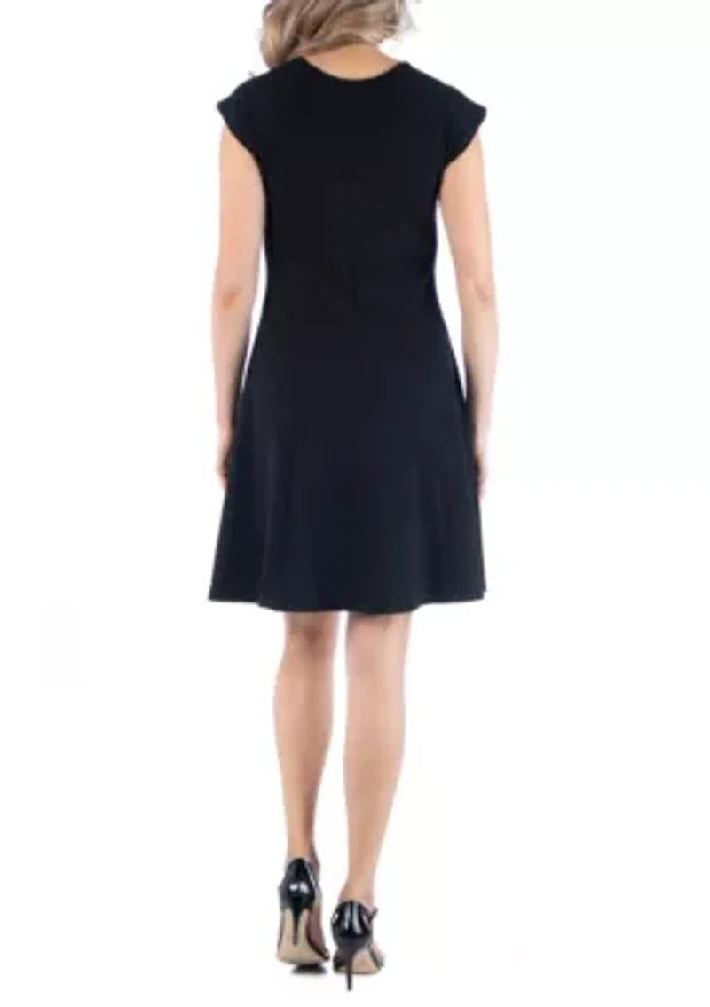 Maternity Dress with Keyhole Neck