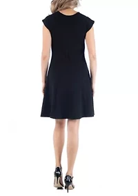 Maternity Dress with Keyhole Neck