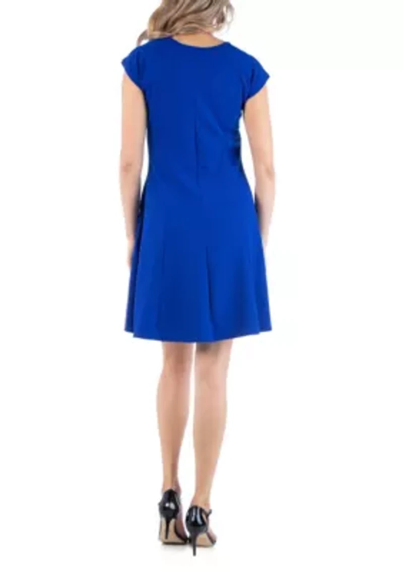 Maternity Dress with Keyhole Neck