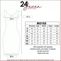 Maternity Dress with Keyhole Neck