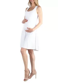 A Line Slim Fit and Flare Maternity Dress