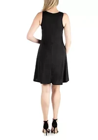 A Line Slim Fit and Flare Maternity Dress
