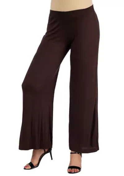 Maternity Solid Color Palazzo Pants