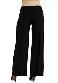 Maternity Solid Color Palazzo Pants
