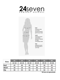 Plus Mandarin Collar Knee Length Wrap Dress