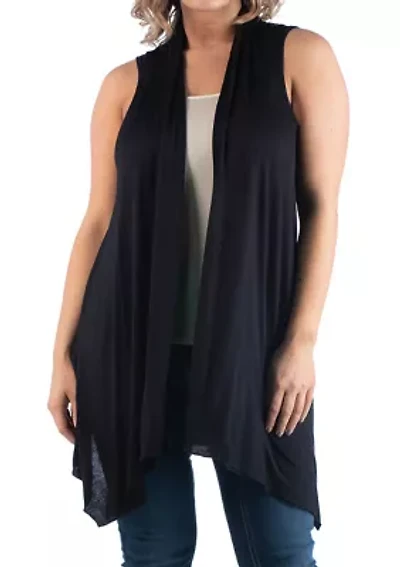 Plus Asymmetric Cardigan