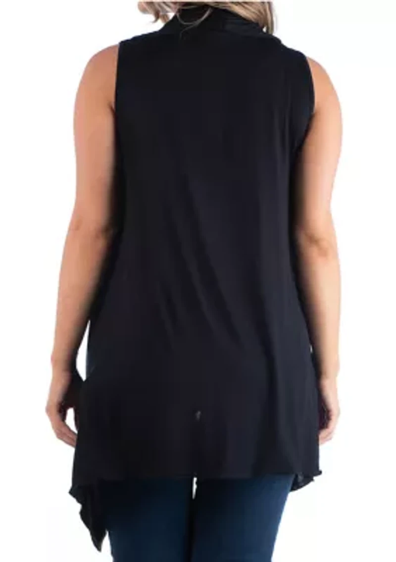 Plus Asymmetric Cardigan