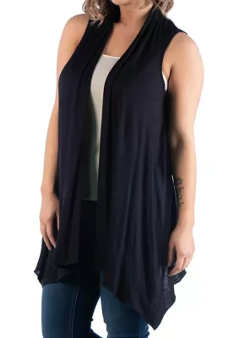 Plus Asymmetric Cardigan