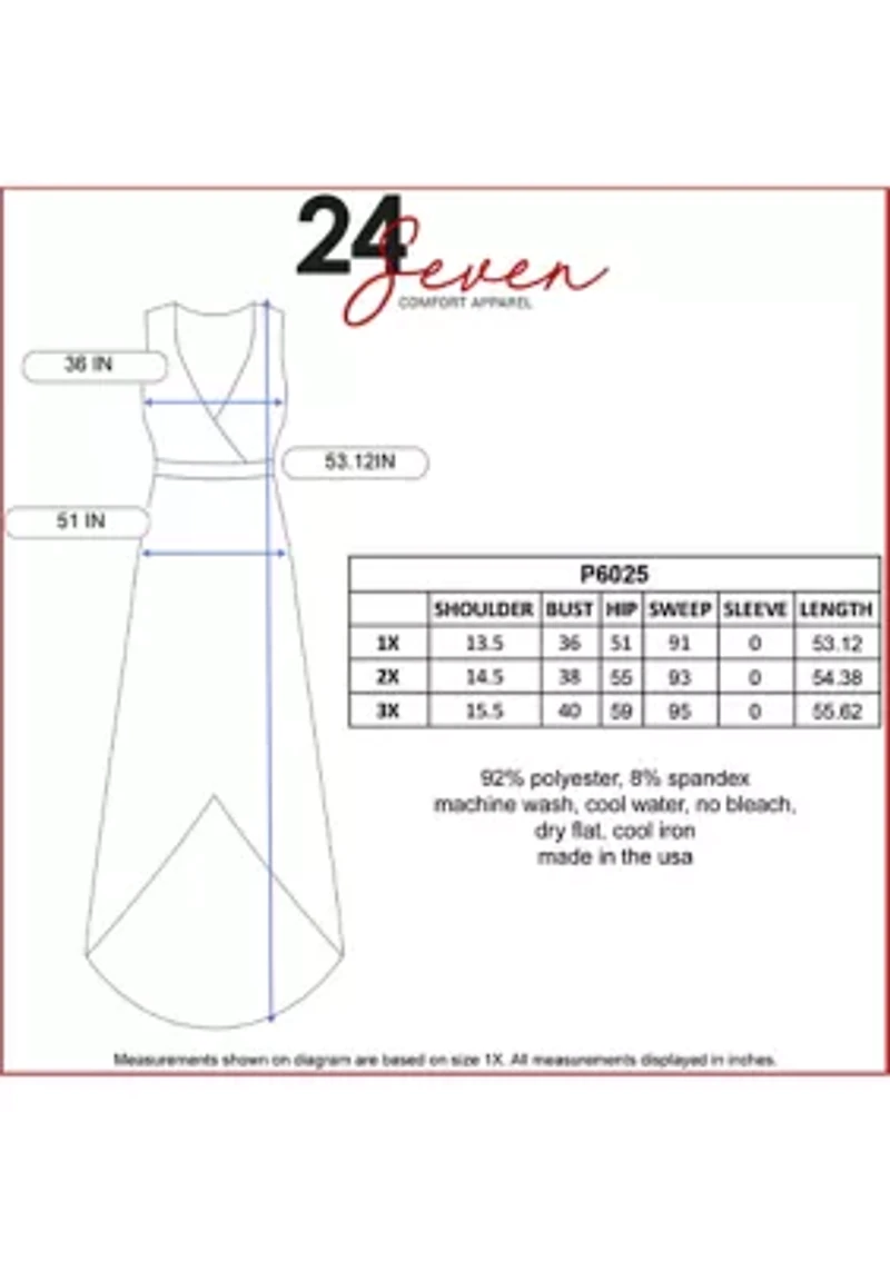 Plus High Low Party Dress with Pockets