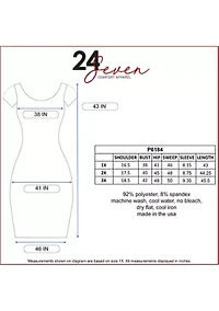 Short Sleeve V Neck Plus Faux Wrap Dress