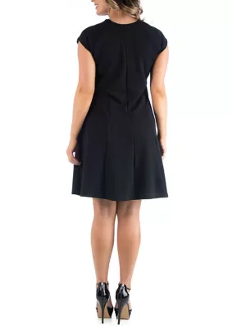 Plus Keyhole Neck  Dress