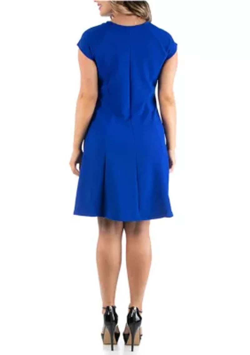 Plus Keyhole Neck  Dress