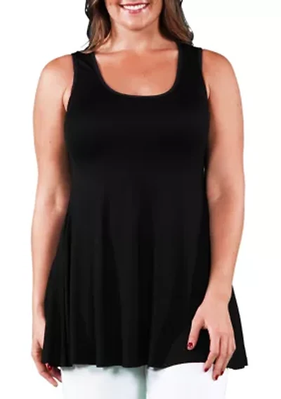 Plus Sleeveless Tunic Tank Top