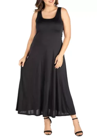 Plus Simple A Line Tank Maxi Dress