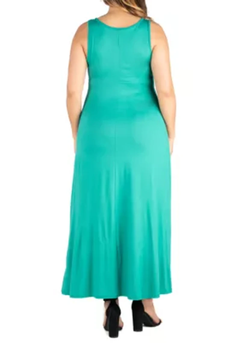Plus Simple A Line Tank Maxi Dress