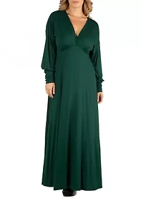 Plus Formal Long Sleeve Maxi Dress