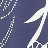 Womens Floral Scoop Neck Elbow Sleeve Knee Length A Line Flared Dress