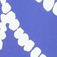 Womens Paisley V Neck Short Sleeve Faux Wrap Knee Length A Line Dress