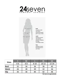 Womens Short Sleeve Knee Length V Neck Rouched Wrap Dress
