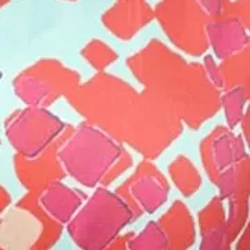 Womens Abstract V Neck Cap Sleeve Knee Length A Line Pocket Dress