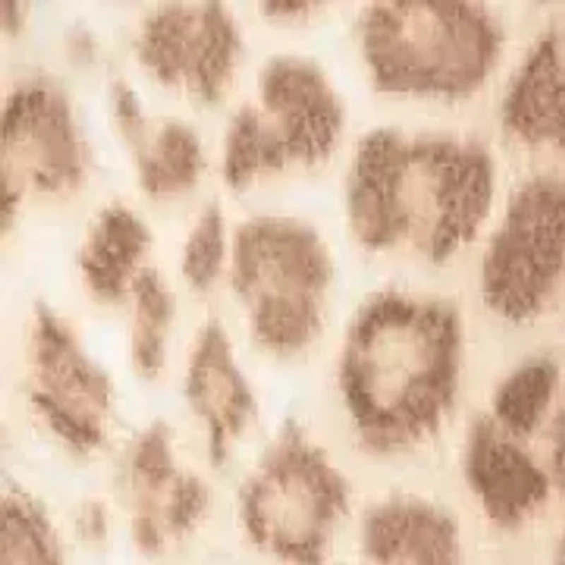 Womens Cheetah Collar Knee Length Side Tie Wrap Dress