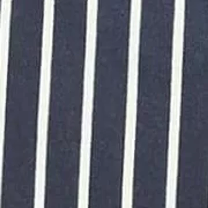 Womens Striped V Neck Sleeveless Faux Wrap Tulip Hem Midi Dress