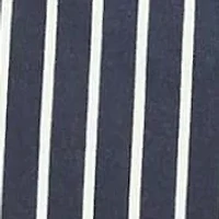 Womens Striped V Neck Sleeveless Faux Wrap Tulip Hem Midi Dress