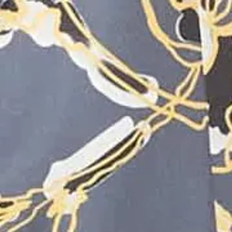 Womens Floral V Neck Cap Sleeve Ruched Front Knee Length Dress