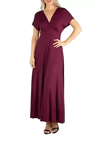 Women's Cap Sleeve Maxi Dress