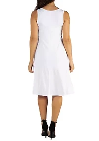 Fit and Flare Knee Length Tank Dress