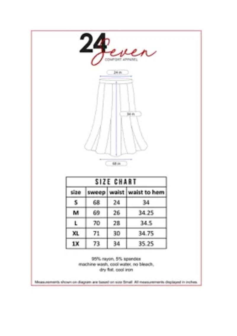 Women's Elastic Waist Solid Color Maxi Skirt