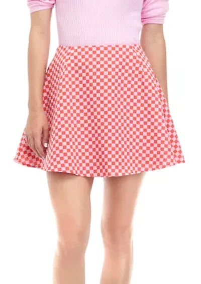 Juniors' Plaid A-Line Skirt