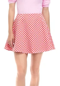 Juniors' Plaid A-Line Skirt