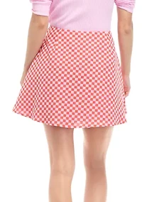 Juniors' Plaid A-Line Skirt